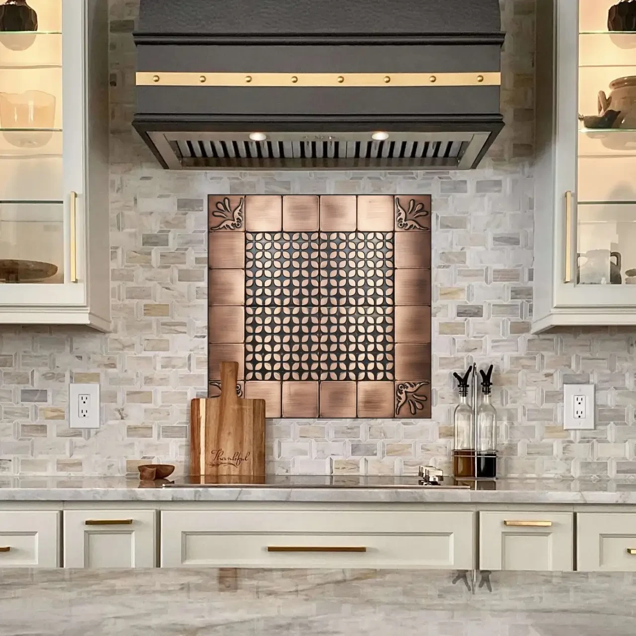 Beautiful set of 24 Handmade tiles backsplash