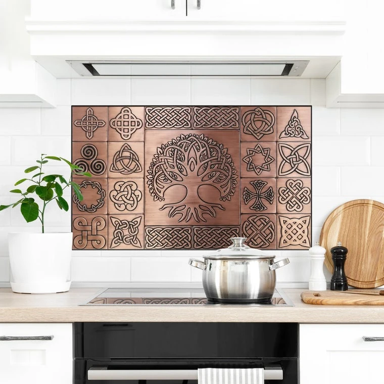 Beautiful unique celtic backsplash