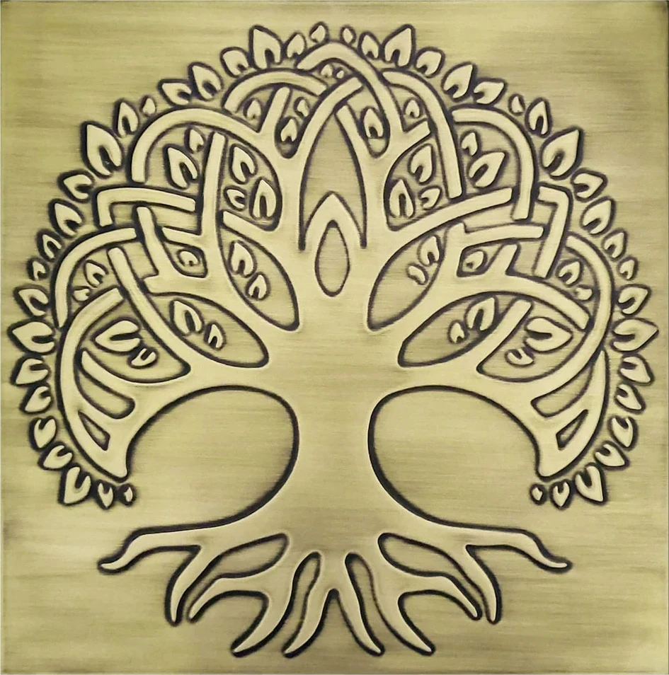 Celtic Tree of life brass version