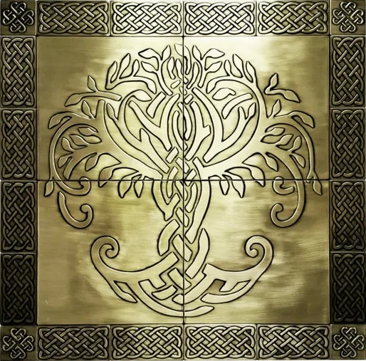 Magnificent-large-unique-Celtic-tree-of-life-brass-version