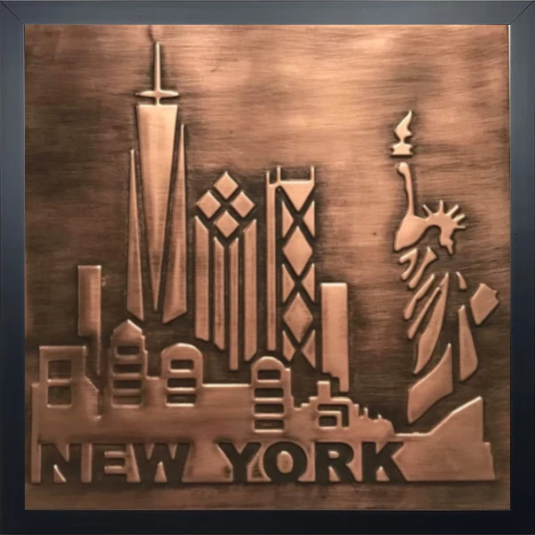 NEW YORK Handmade metal Tile