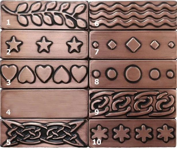 Set of Handmade celtic tiles