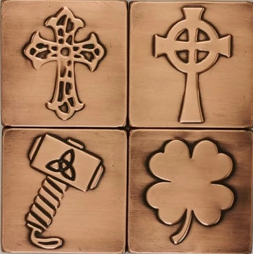 Thors hammer celtic cross backsplash