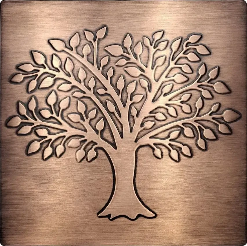 tree of life 2 on copper tile