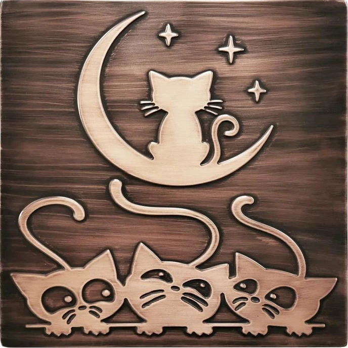 Cats-and-moon-copper-tile-version