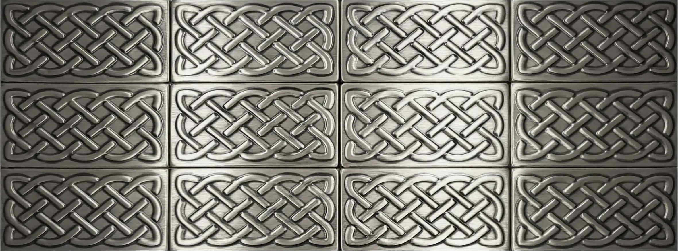 Decorative Celtic tiles silver version