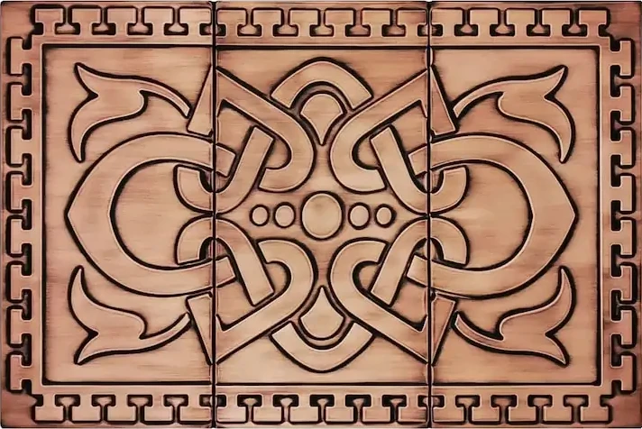 Beautiful-unique-celtic-backsplash-on-3-tiles-copper-version