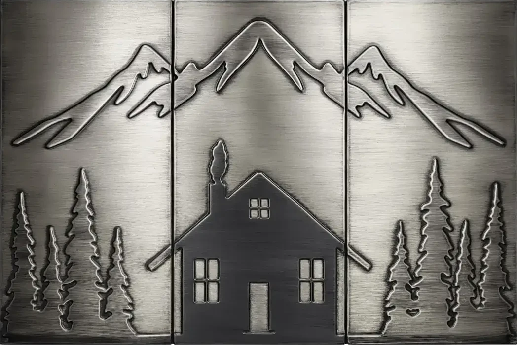 Cabin in the mountains silver version