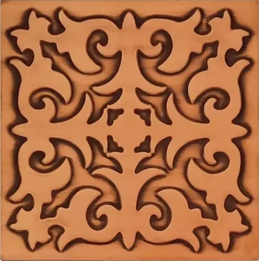 Beautiful Handmade Tile copper version
