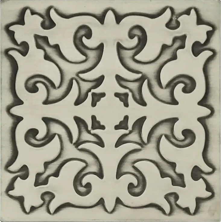 Beautiful Handmade Tile silver version