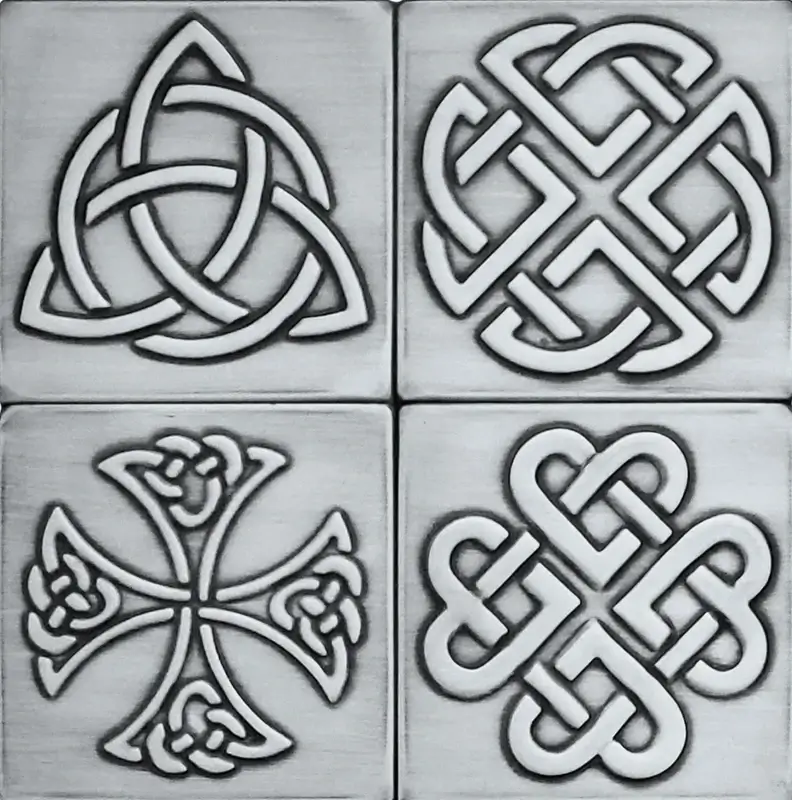 Set-of-4-Celtic-Handmade-tiles-silver-version