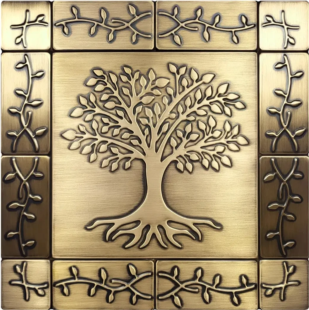 Tree of life with ornament brass version