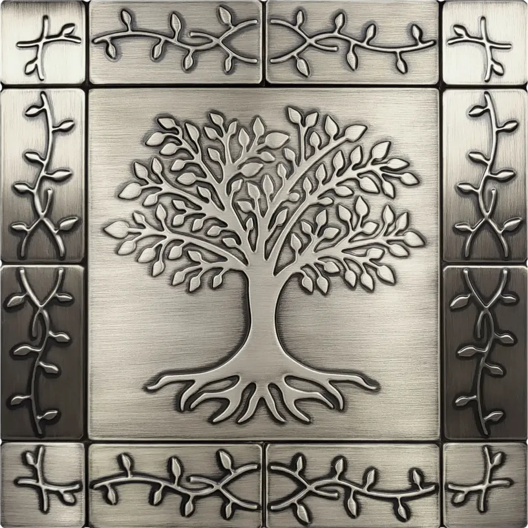 Tree of life with ornament silver version