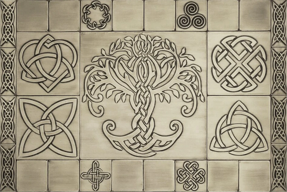 celtic tiles set silver version