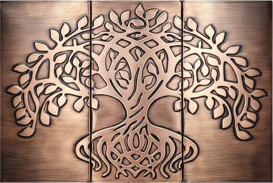 Celtic tree of life copper version