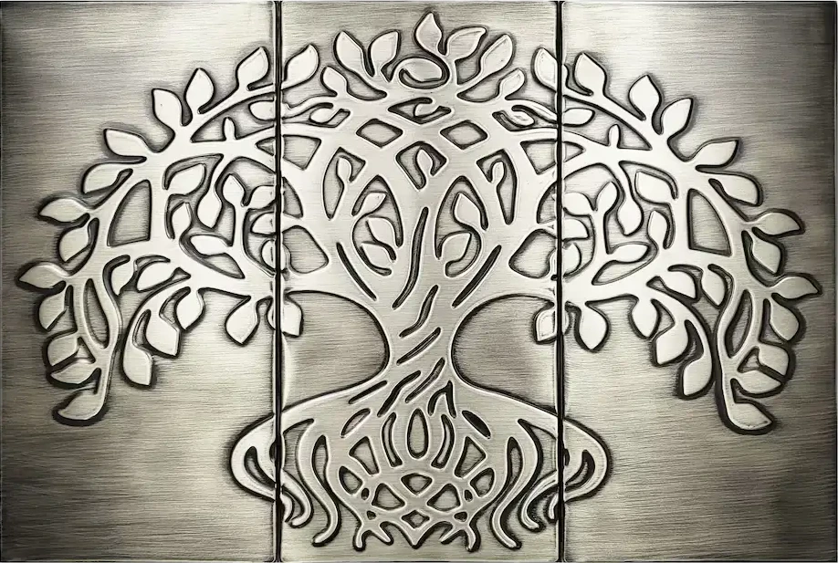 Celtic tree of life silver version