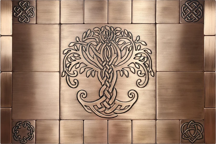 Celtic set of 29 Handmade tiles copper version