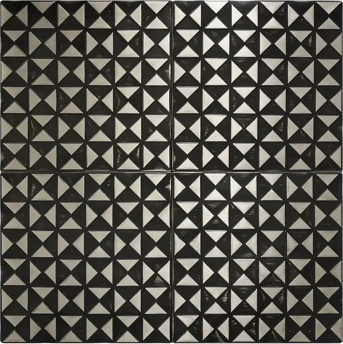 Quilted pattern tiles silver version