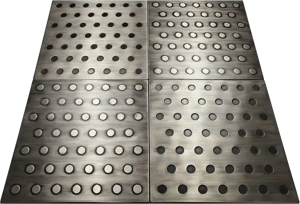 Polka dots tiles silver 2 version