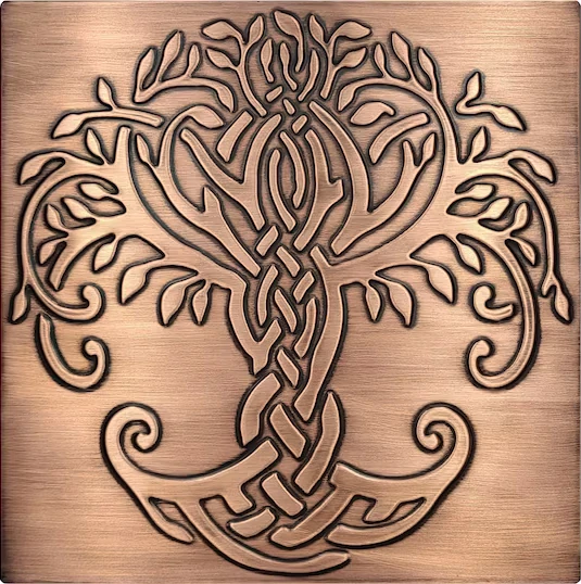 Handmade Celtic Tree of Life copper version