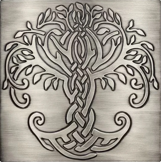 Handmade Celtic Tree of Life silver version